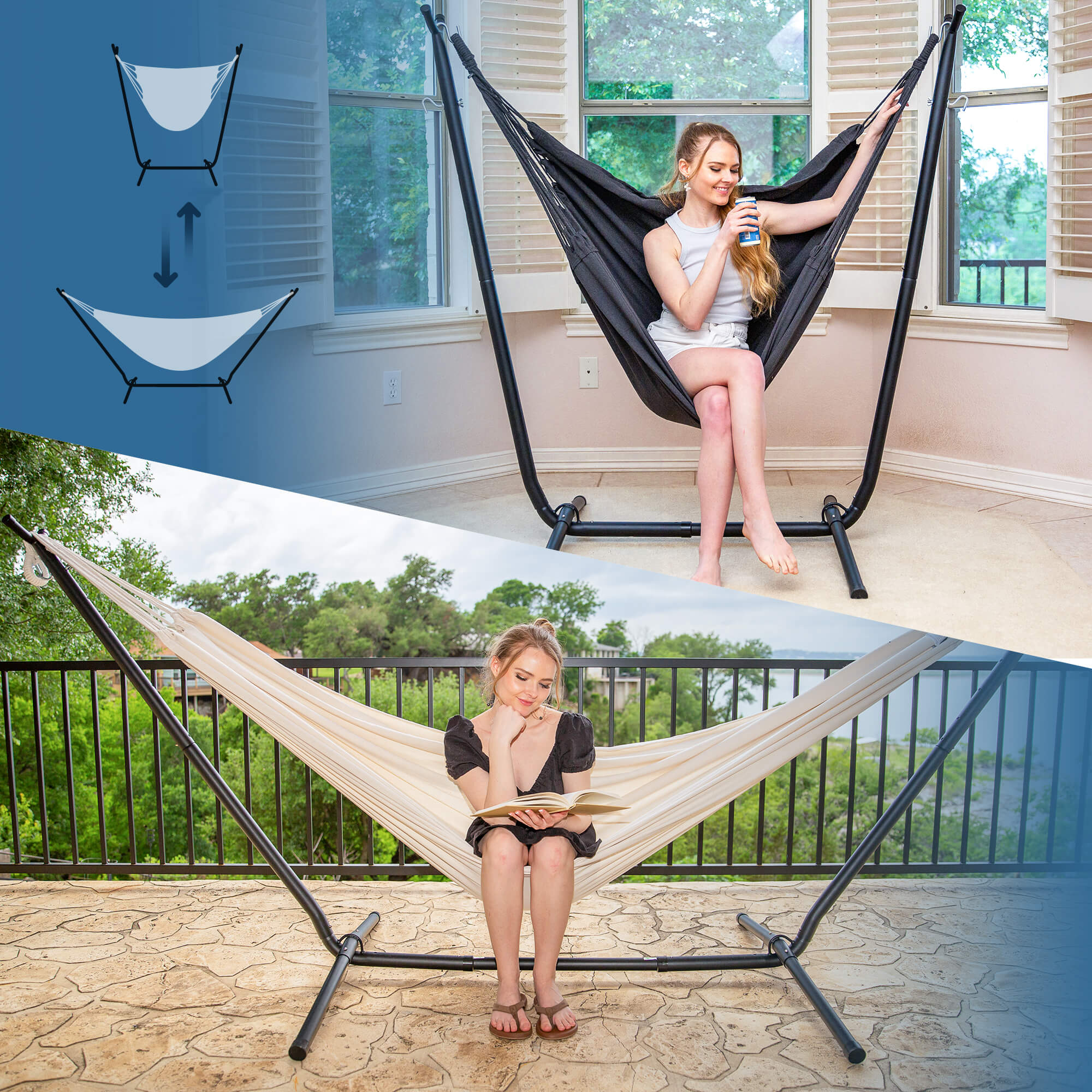 SUNCREAT-2-in-1 Heavy-Duty-2-Person-Hammock-with-Stand-Natural#color_natural