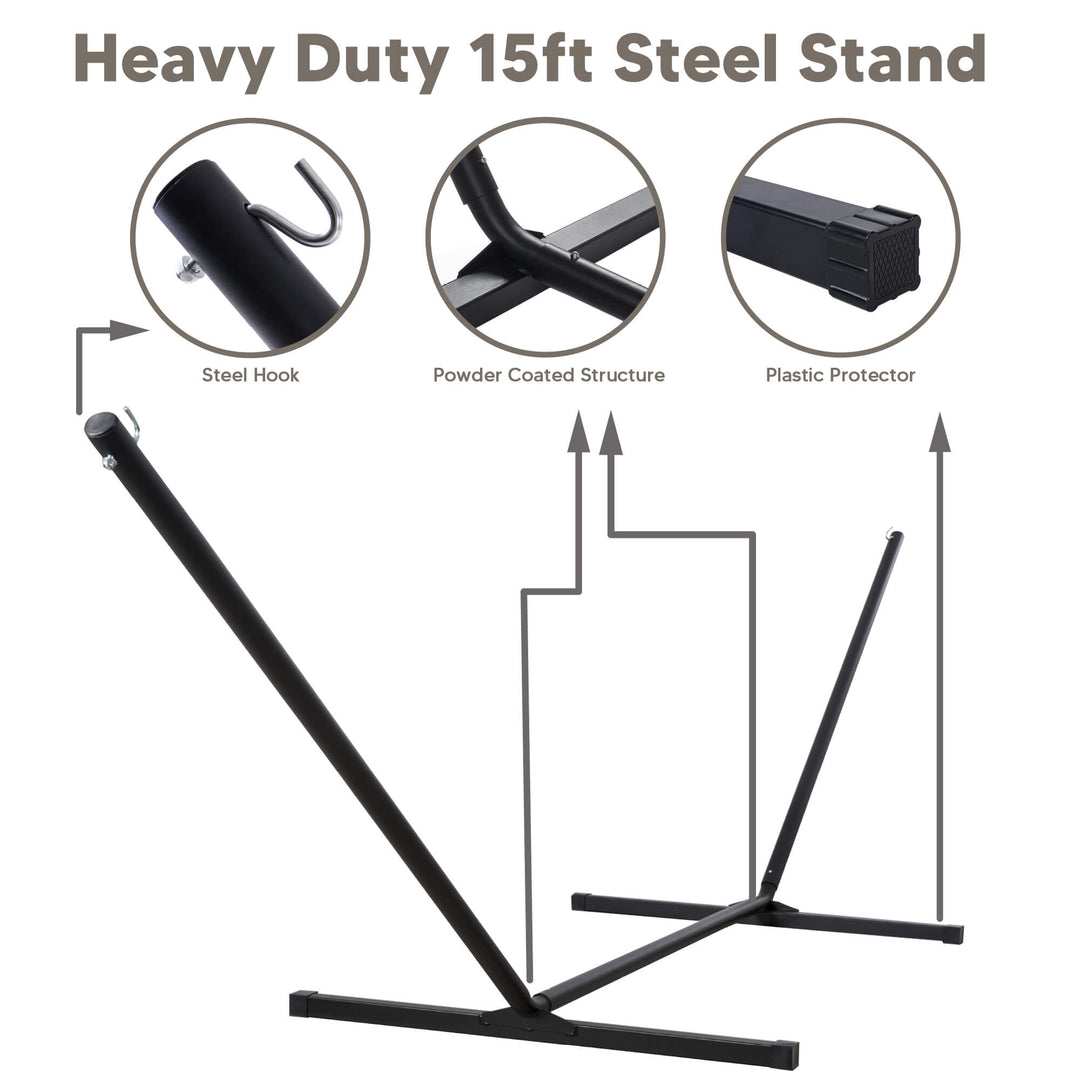 hammock with stand#color_white