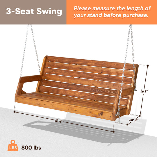 Wooden Swing and Stand#Size_5-ft-3-seats