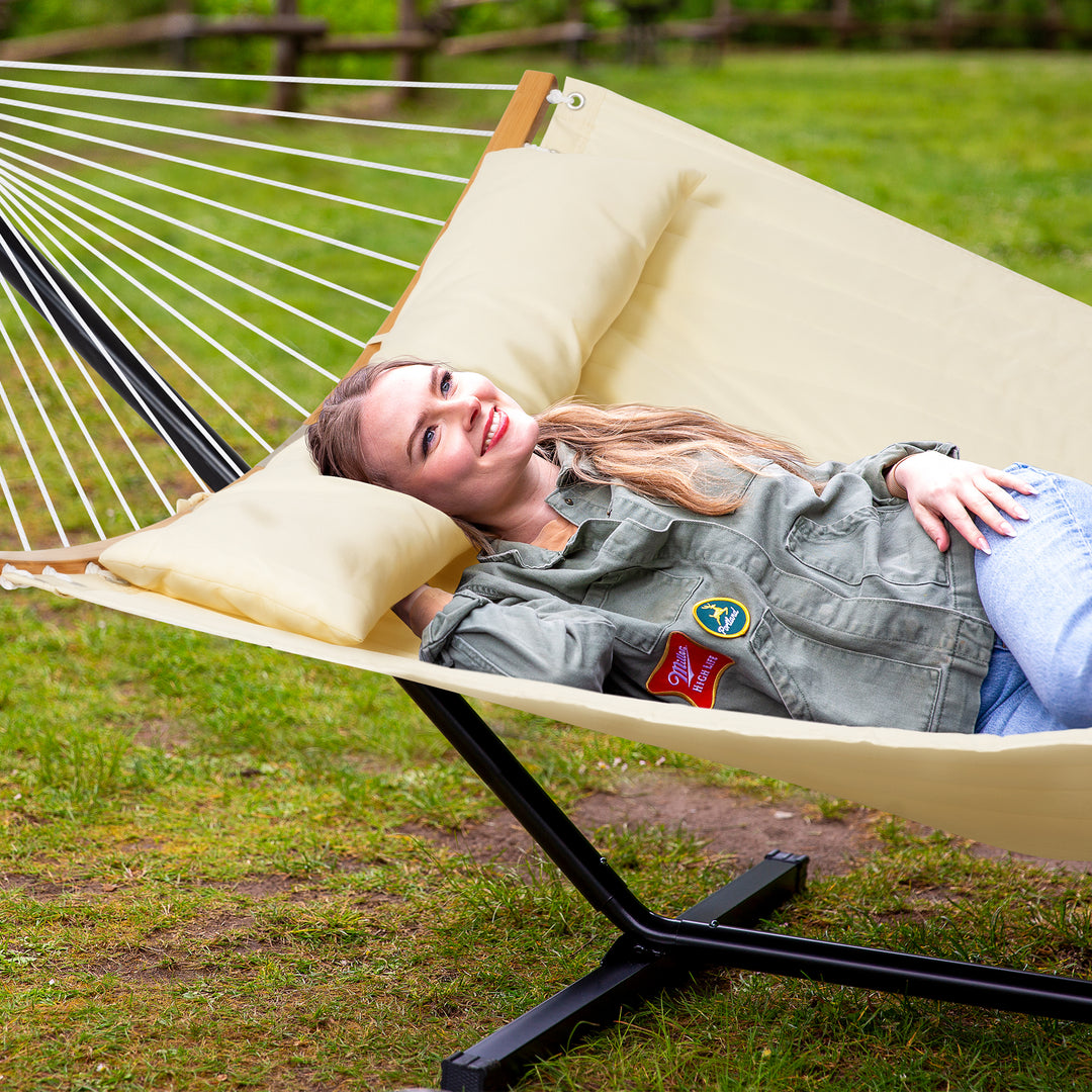 SUNCREAT-Double-Quilted-Hammock-with-Stand#color_beige