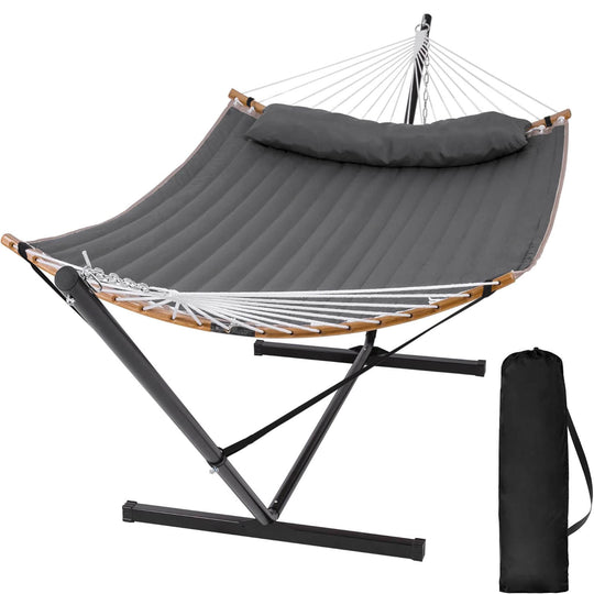 SUNCREAT-Double-Quilted-Hammock-with-Stand-Dark-Gray#color_dark-gray