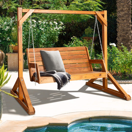 Wooden Swing and Stand#Size_5-ft-3-seats