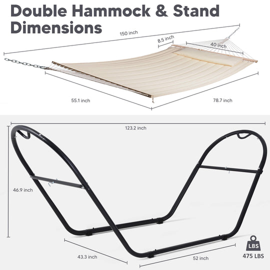 hammock with stand#color_white