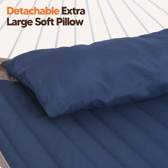 double hammock with stand  #color_dark-blue