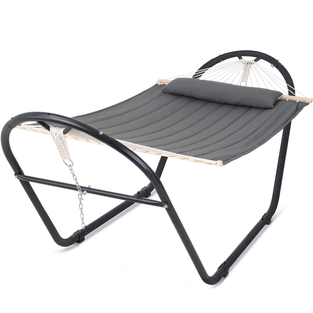 hammock with stand#color_gray