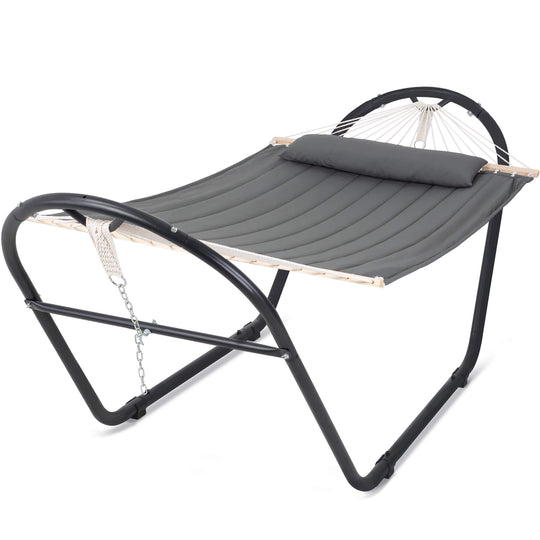 hammock with stand#color_gray