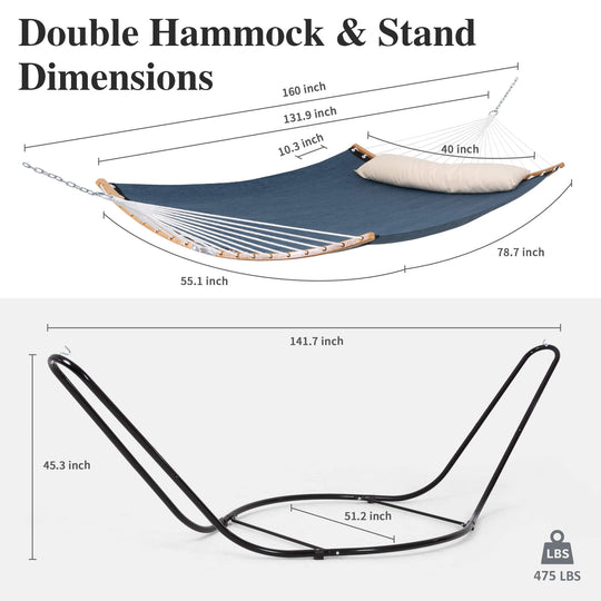 hammock with stand#color_dark-blue