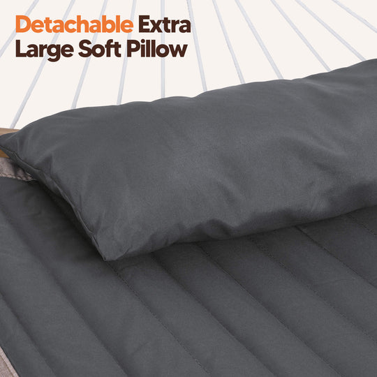 double hammock with stand  #color_dark-gray