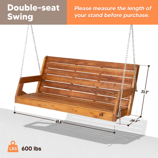 Wooden Swing and Stand#Size_4-ft-2-seats