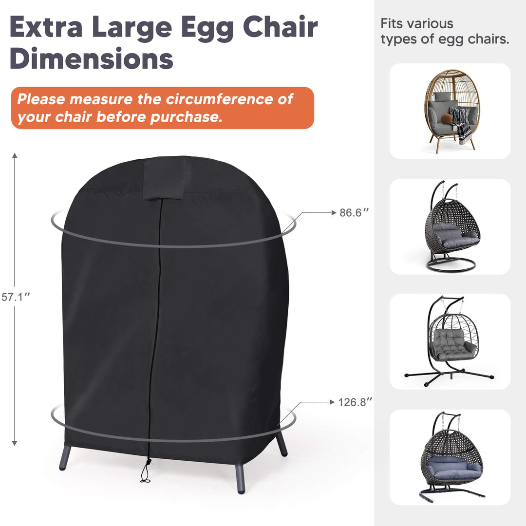 SUNCREAT Egg Chair Cover#size_egg-chair-b