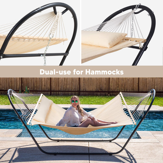 hammock with stand#color_white