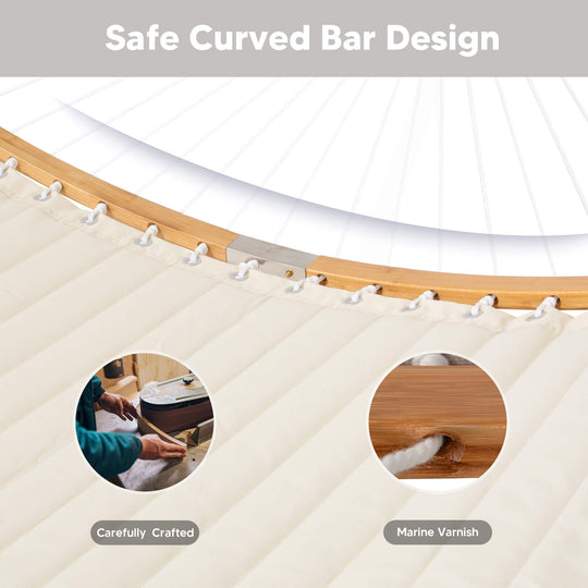 SUNCREAT-Double-Quilted-Hammock-with-Stand#color_beige