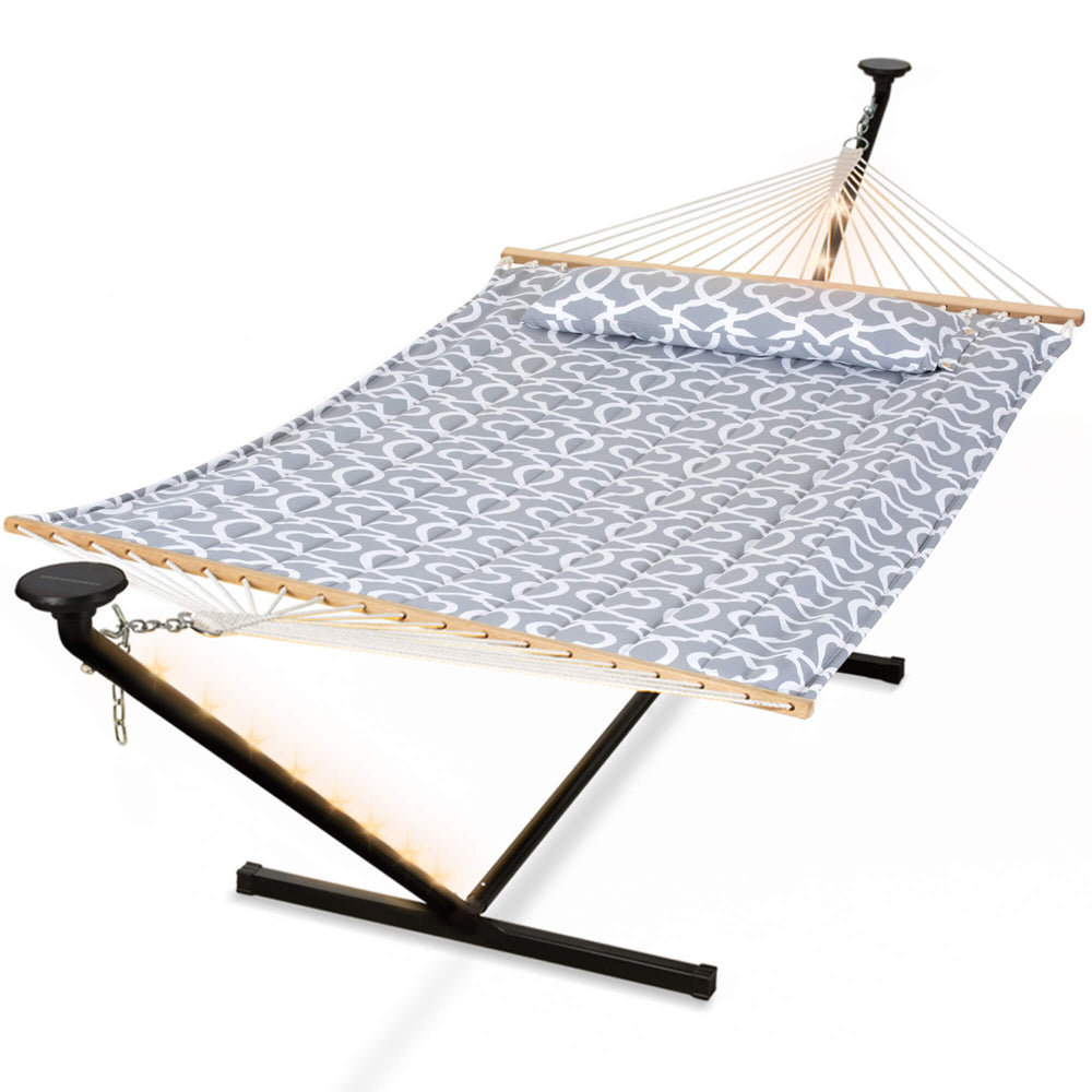hammock with stand#color_gray