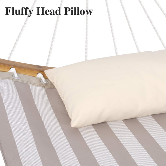 hammock with stand#color_light-brown-stripes