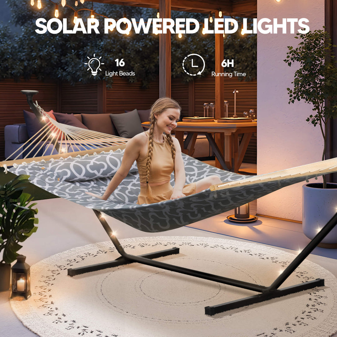 hammock with stand#color_gray