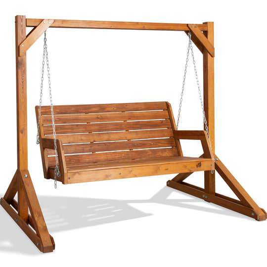 Wooden Swing and Stand#Size_5-ft-3-seats