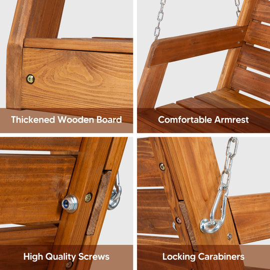 Wooden Swing and Stand#Size_5-ft-3-seats