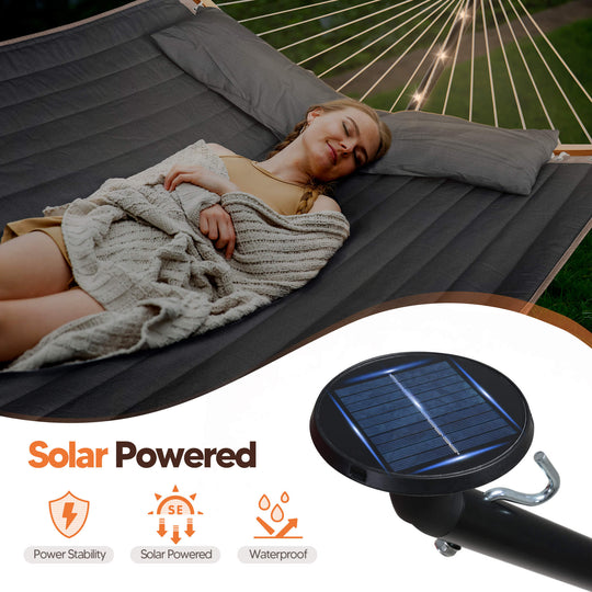 double hammock with stand  #color_dark-gray