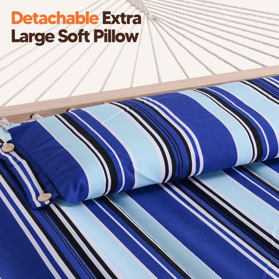 hammock with stand#color_blue-stripes