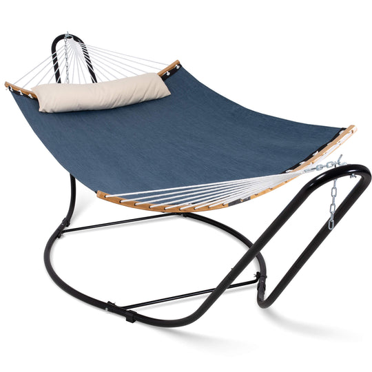 hammock with stand#color_dark-blue