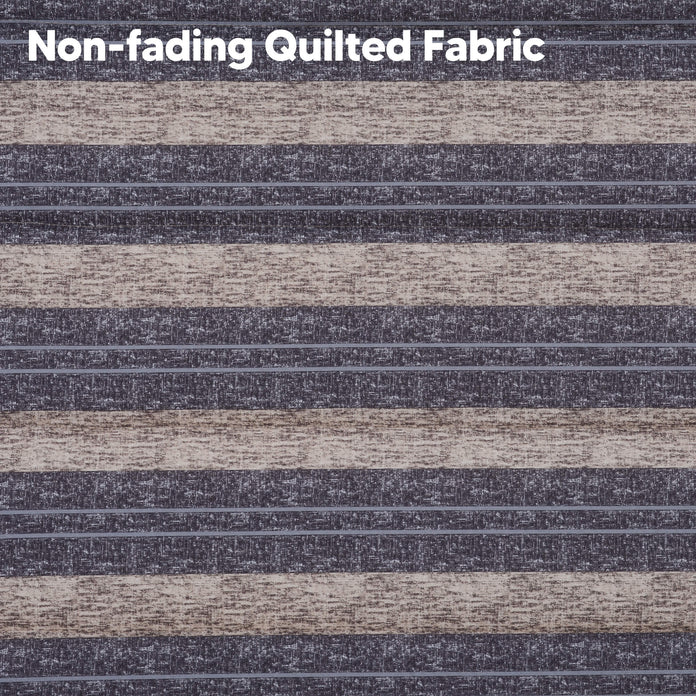 SUNCREAT Quilted Fabric Hammock#color_gray-stripes