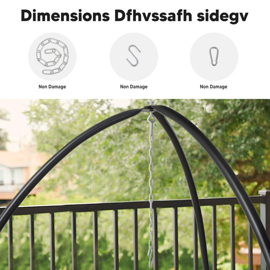 hammock chair stand#color_black