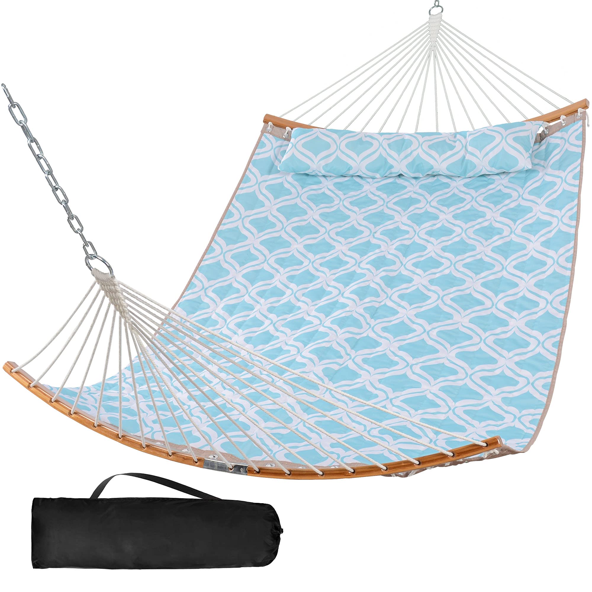 SUNCREAT-Double-Hammock-with-Curved-Bar-Green#color_green-drops