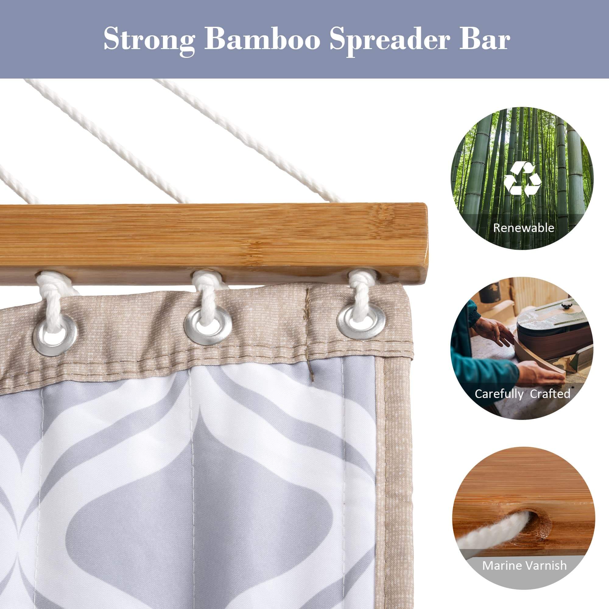 SUNCREAT-Portable-Hammock-with-Bamboo-Spreader-Bar-Gray#color_grey