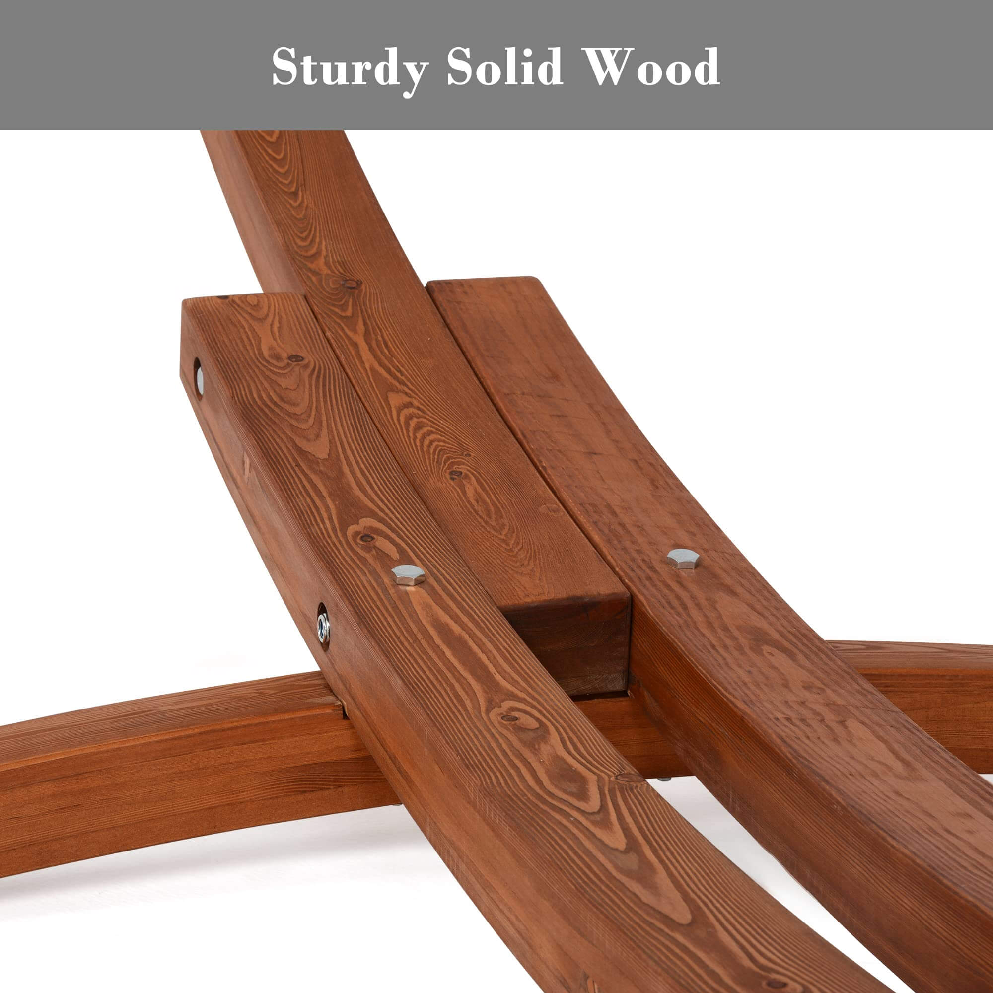 SUNCREAT wooden hammock stand#material_wooden