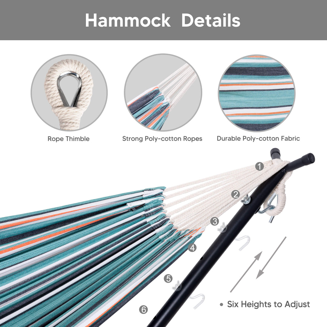 SUNCREAT-2-in-1 Heavy-Duty-2-Person-Hammock-with-Stand#color_light-green-stripes