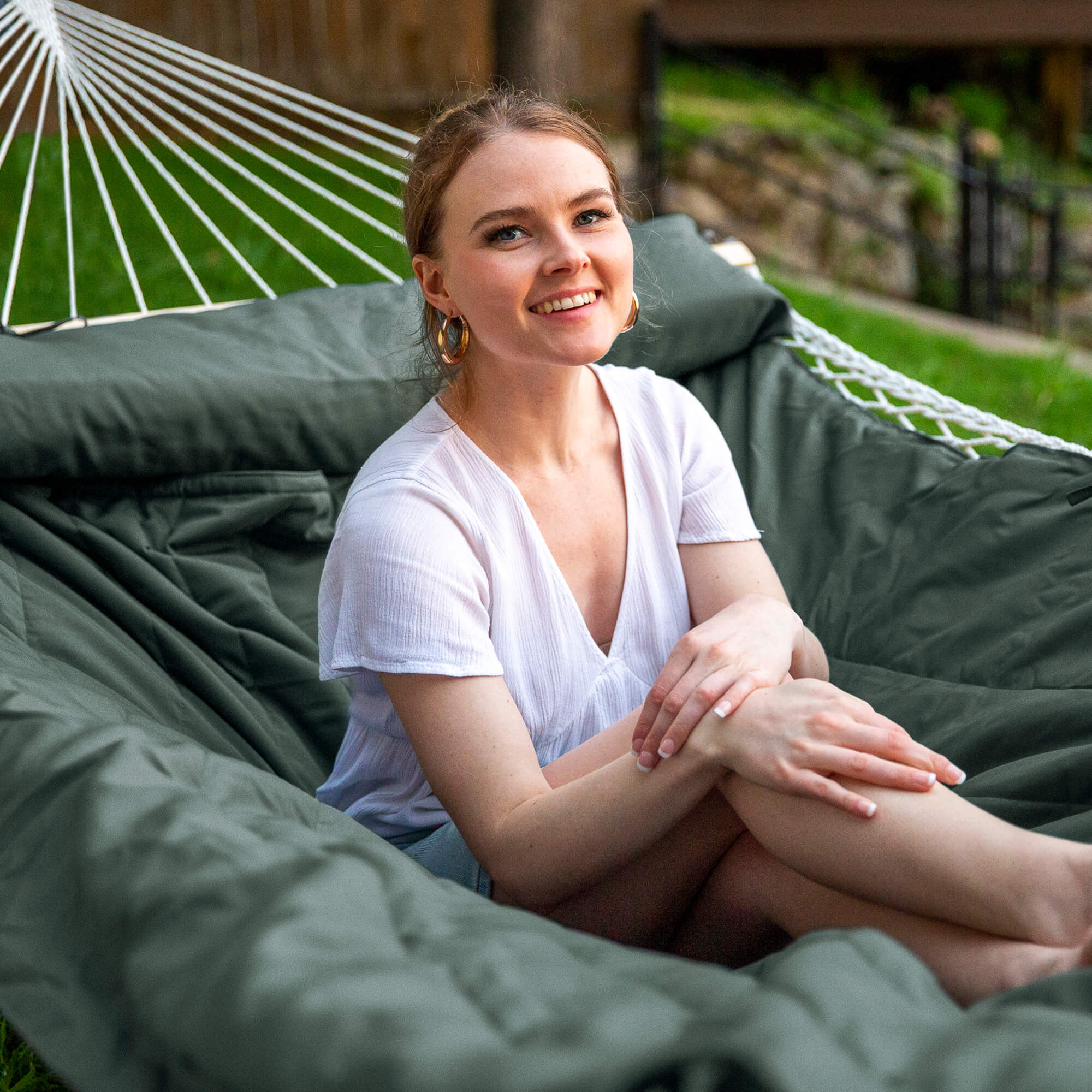 hammock pad#color_olive-green