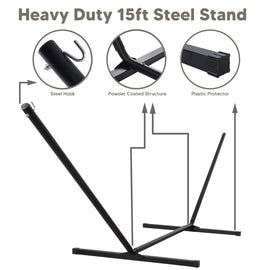 hammock with stand#color_white