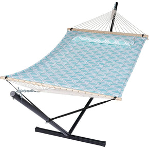 SUNCREAT-Double-Hammock-with-Stand-Green#color_green