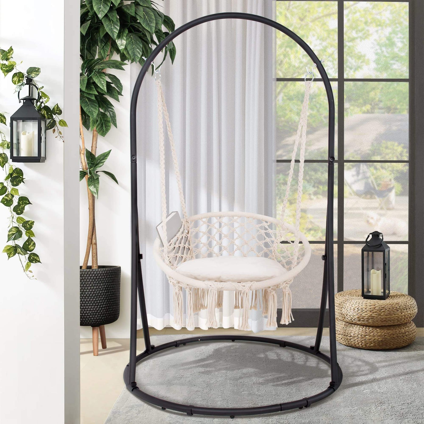 330 lbs Hammock Chair with Stand Included, Patent Pending | SUNCREAT ...