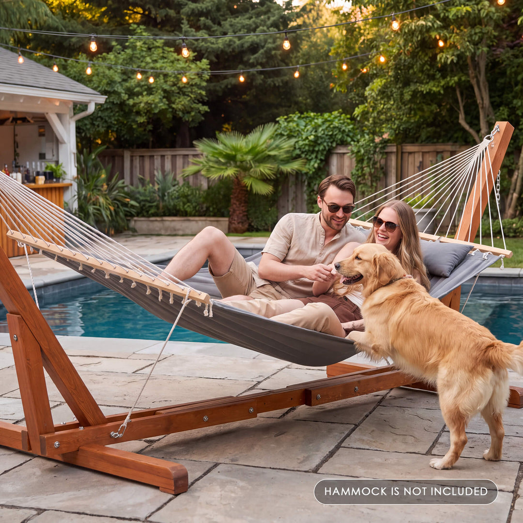 12-14 ft wooden hammock stand#size_12-14-ft