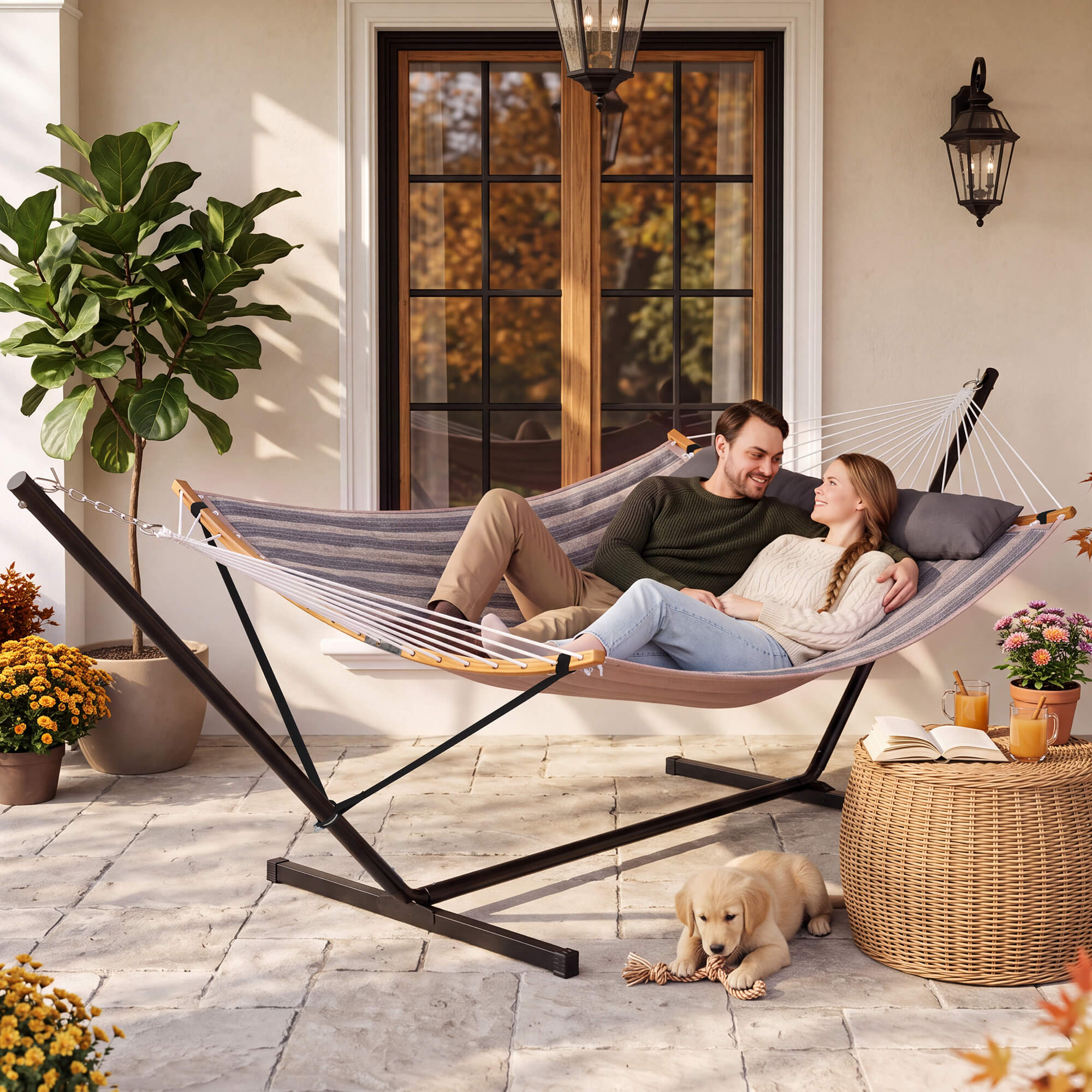 SUNCREAT-Double-Quilted-Hammock-with-Stand#color_dark-gray-stripes