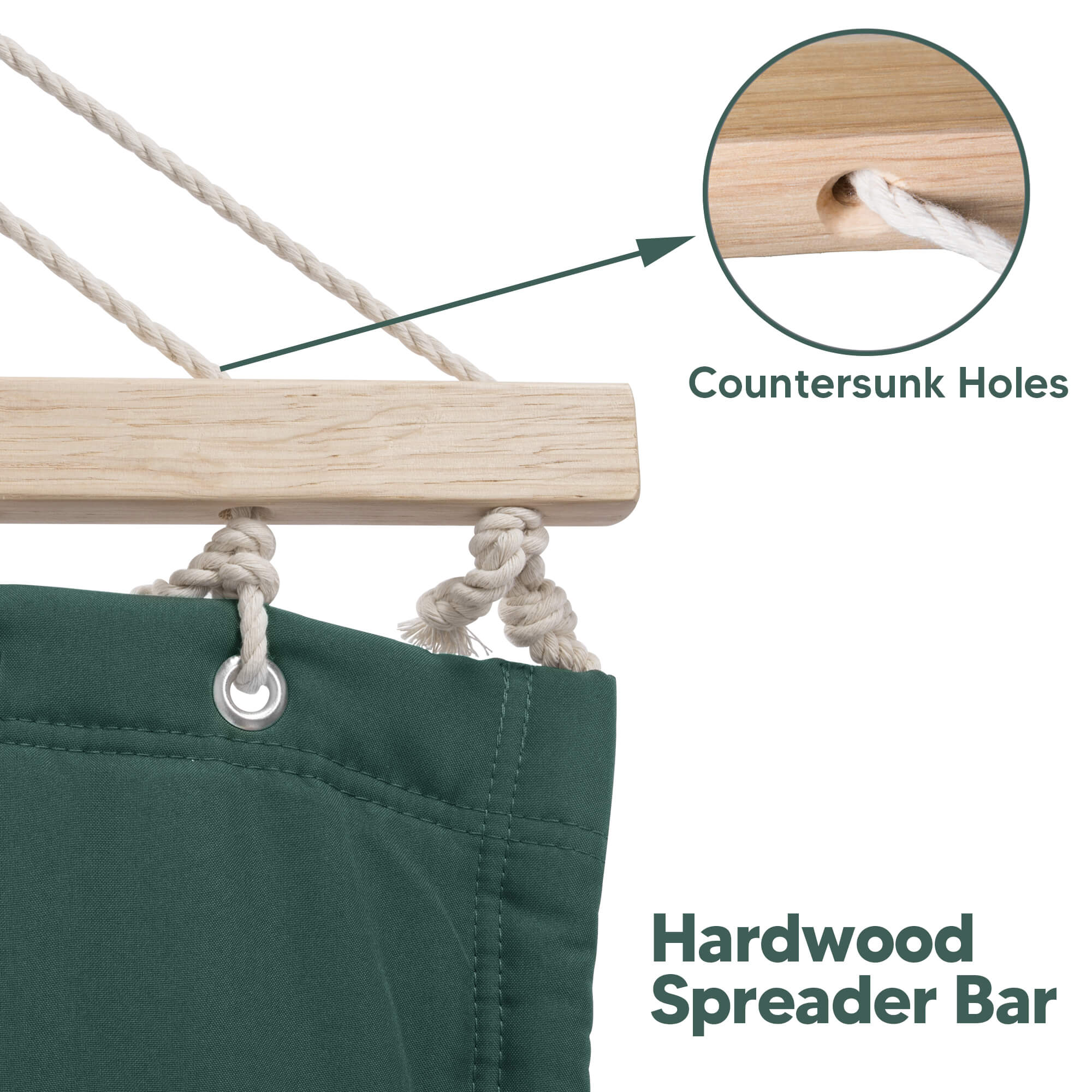 Standing Hammock with Stand#color_dark-green