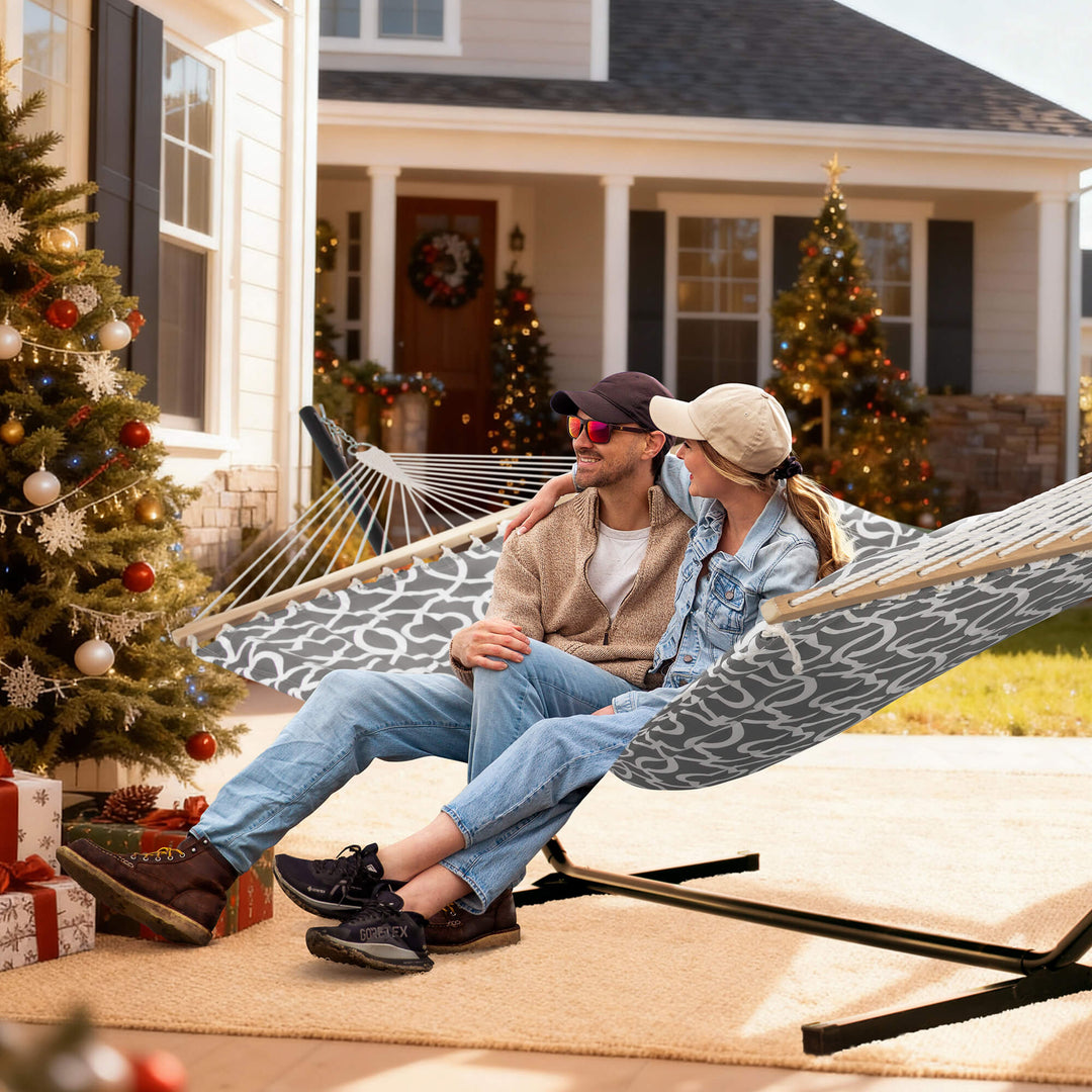 SUNCREAT-Double-Hammock-with-Stand-Gray#color_gray