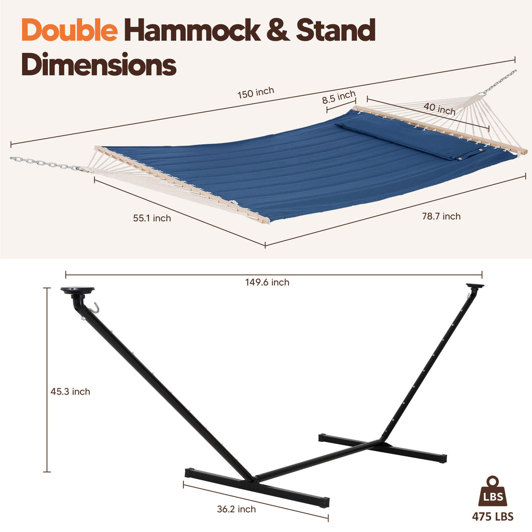 hammock with stand#color_navy