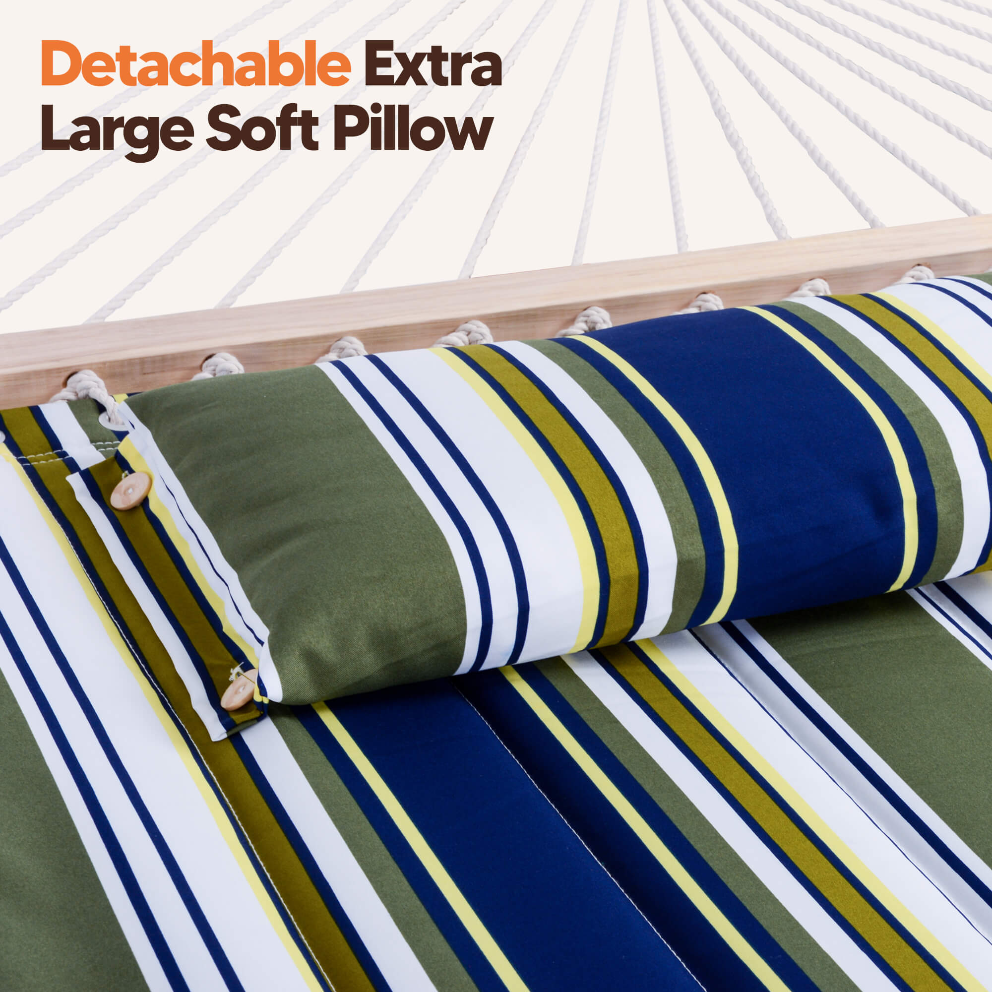 hammock with stand#color_green-stripes