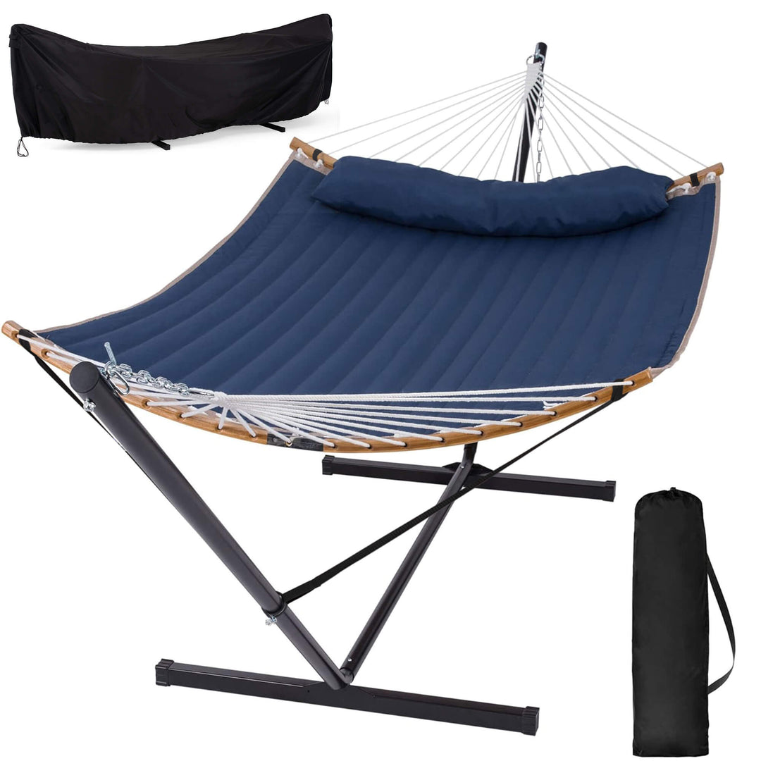 SUNCREAT-Double-Quilted-Hammock-with-Stand#color_dark-blue