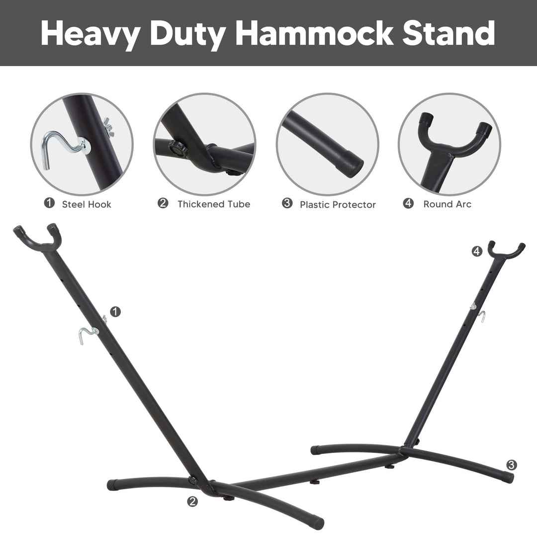 hammock with stand#color-h_dark-with-tassels