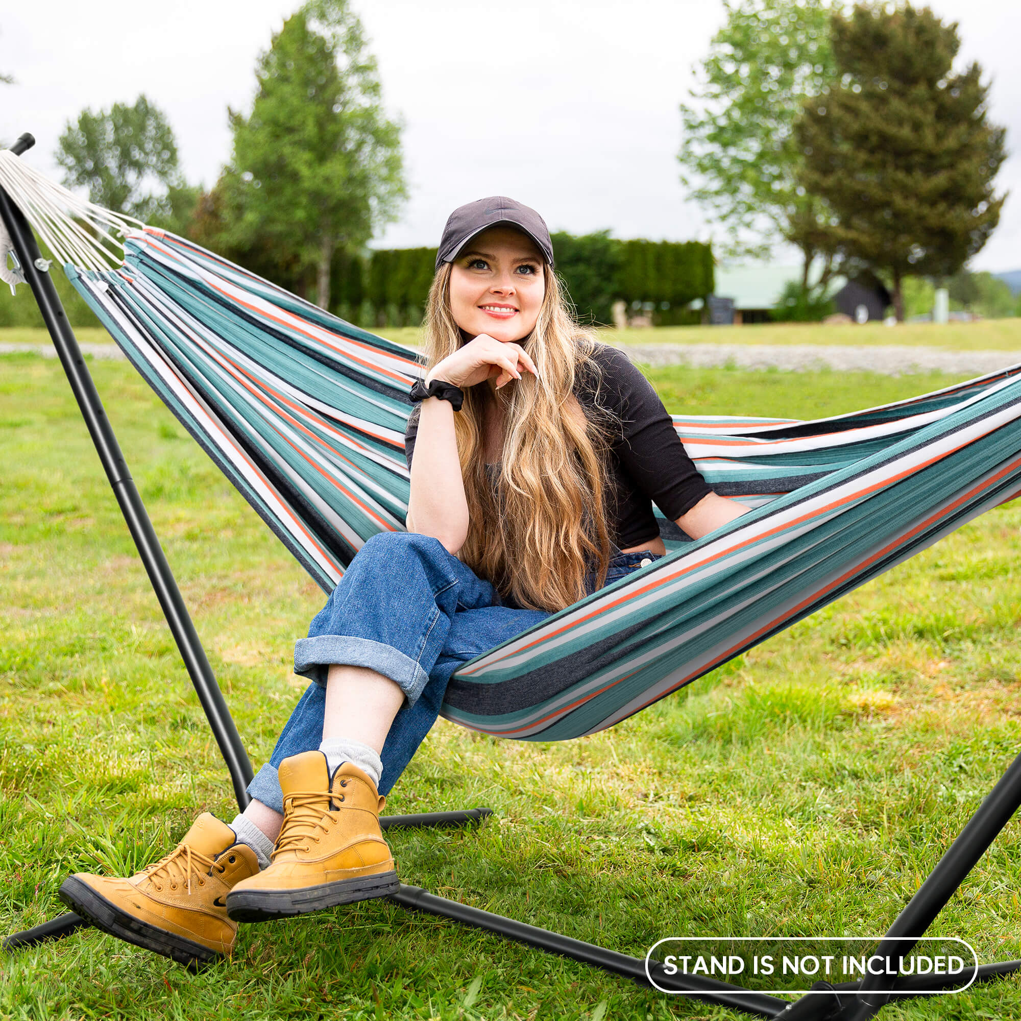 Camping Hammock for Outdoor#Color_green-red