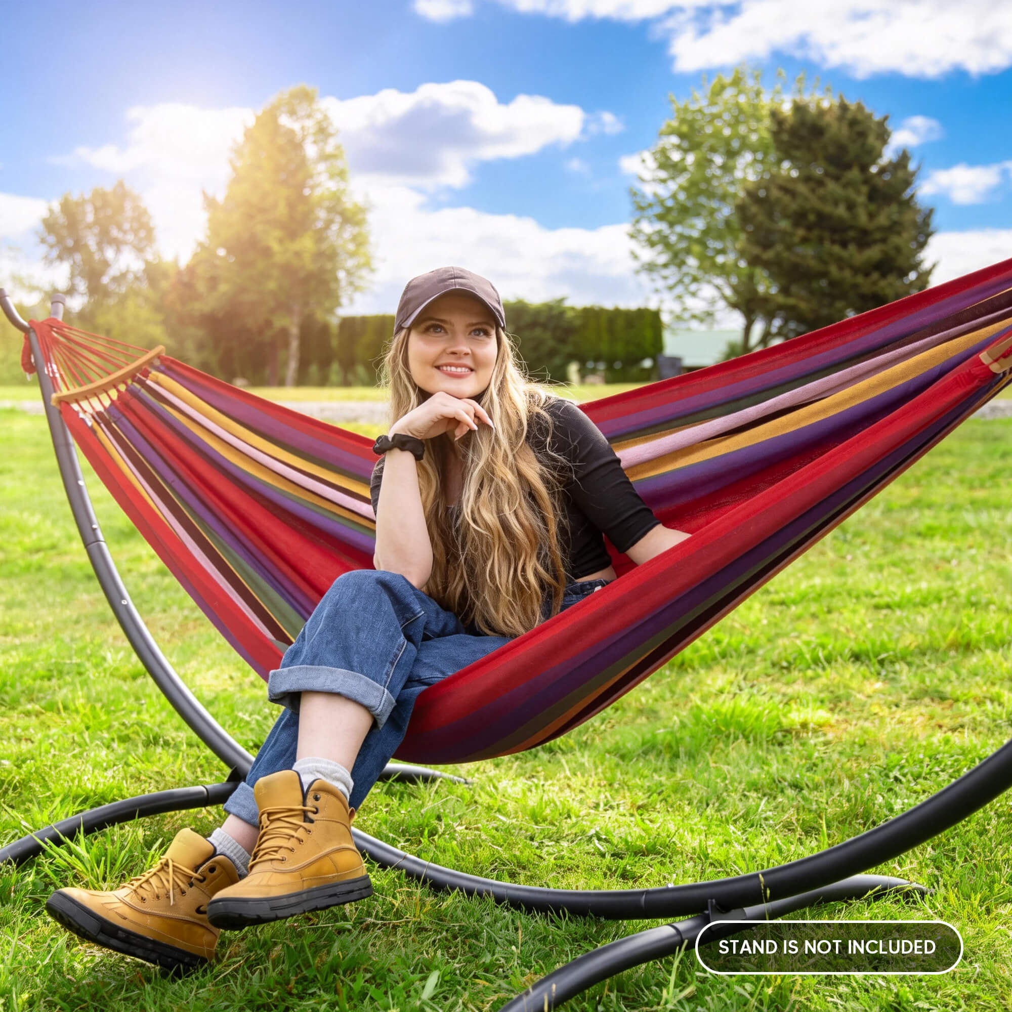 canping hammocks#color_red-stripes