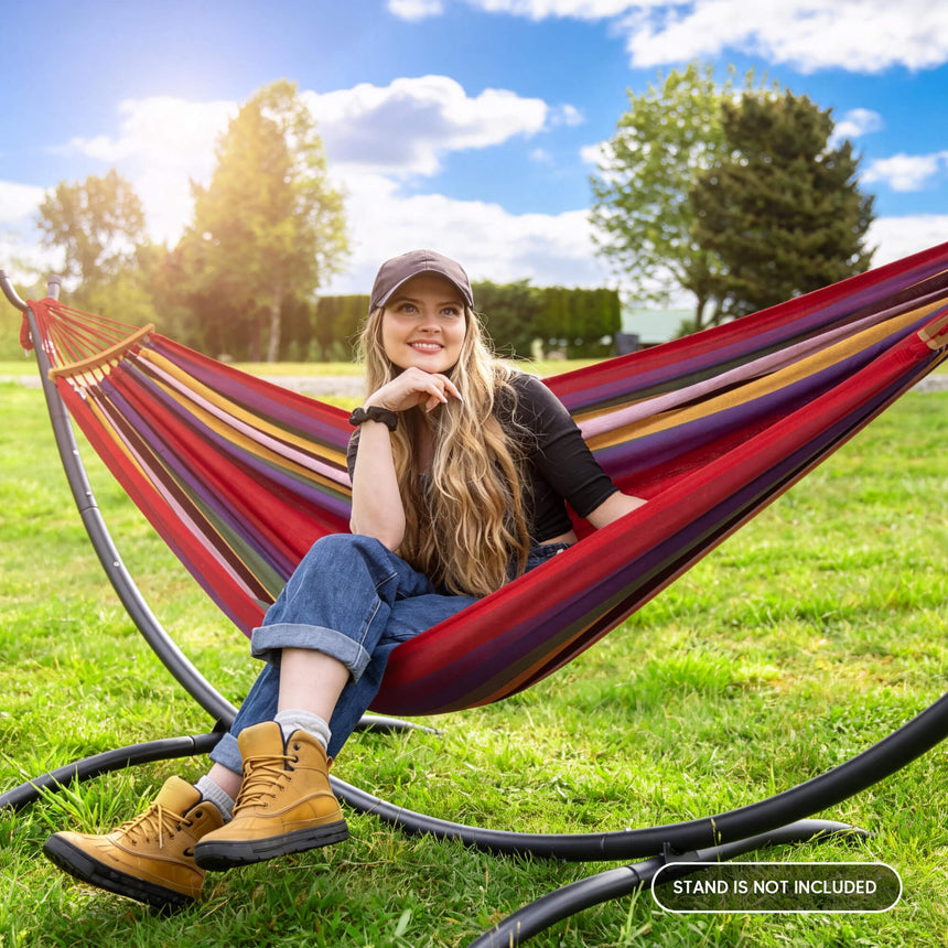 canping hammocks#color_red-stripes