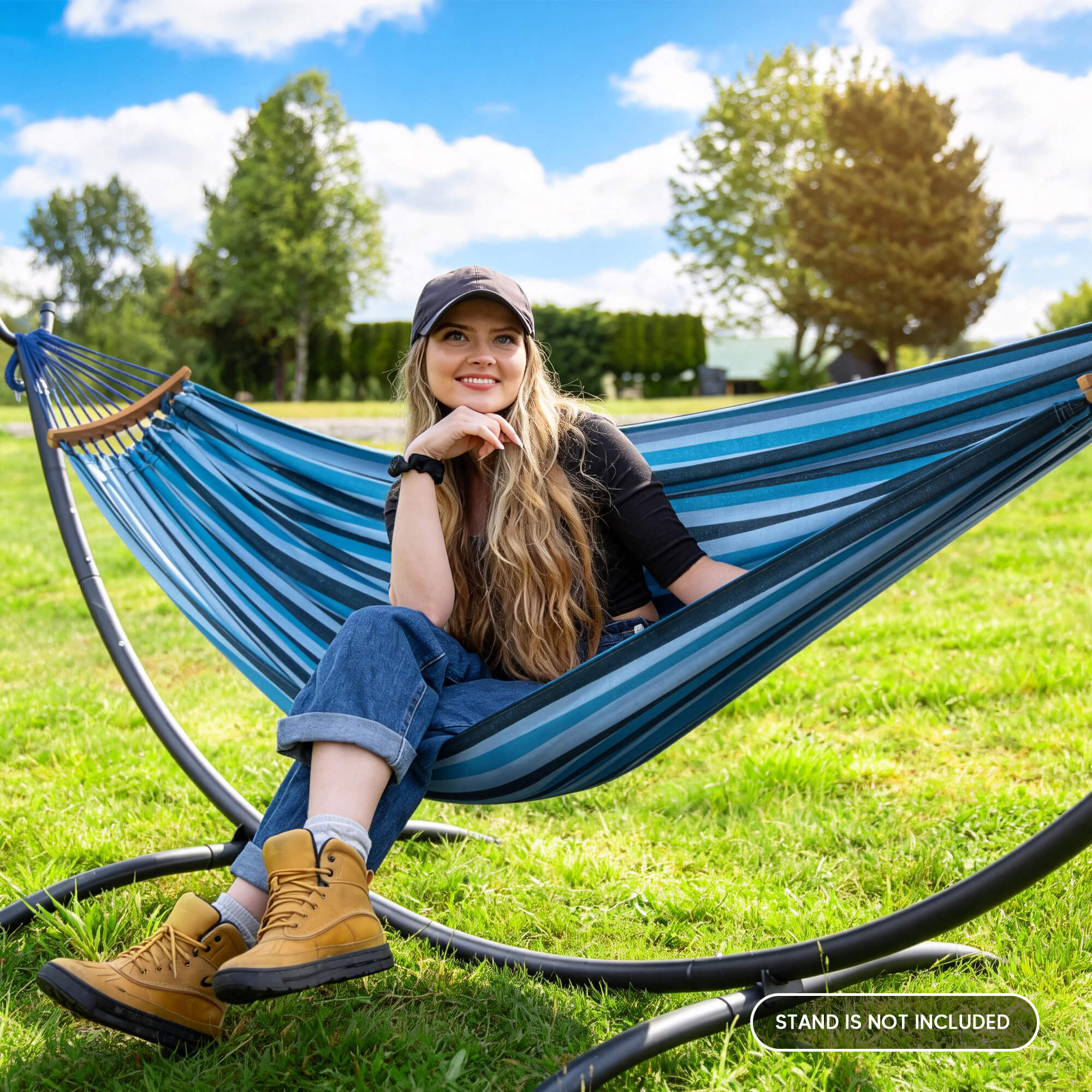 canping hammocks#color_light-blue-stripes