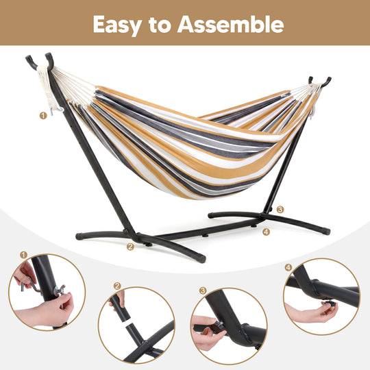 hammock with stand#color-h_coffee-stripes