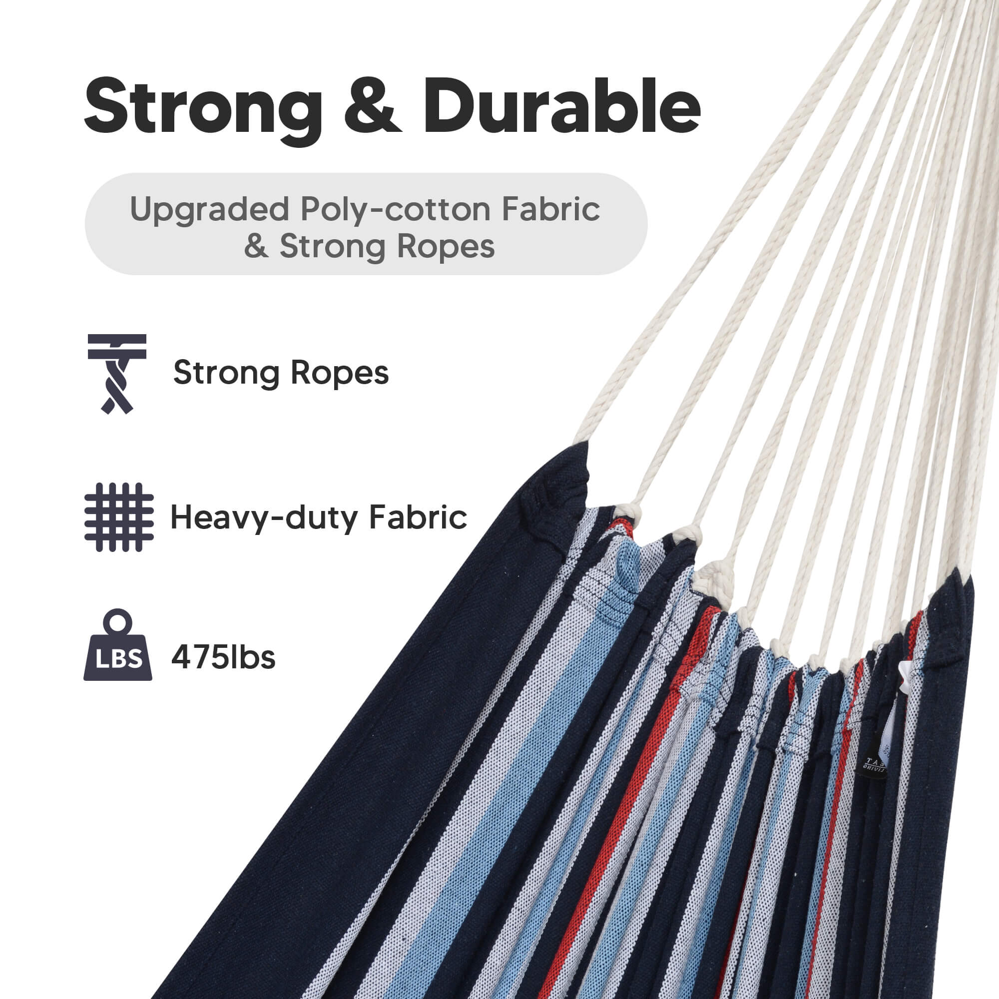 Camping Hammock for Outdoor#Color_navy-red