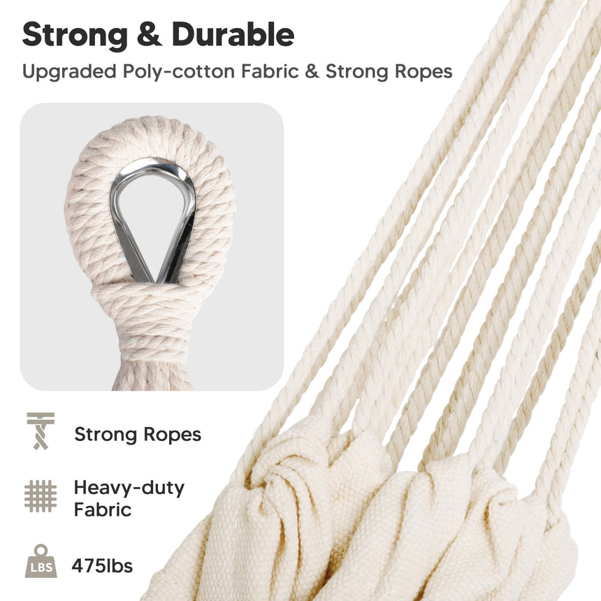canping hammocks#color_beige-with-tassels
