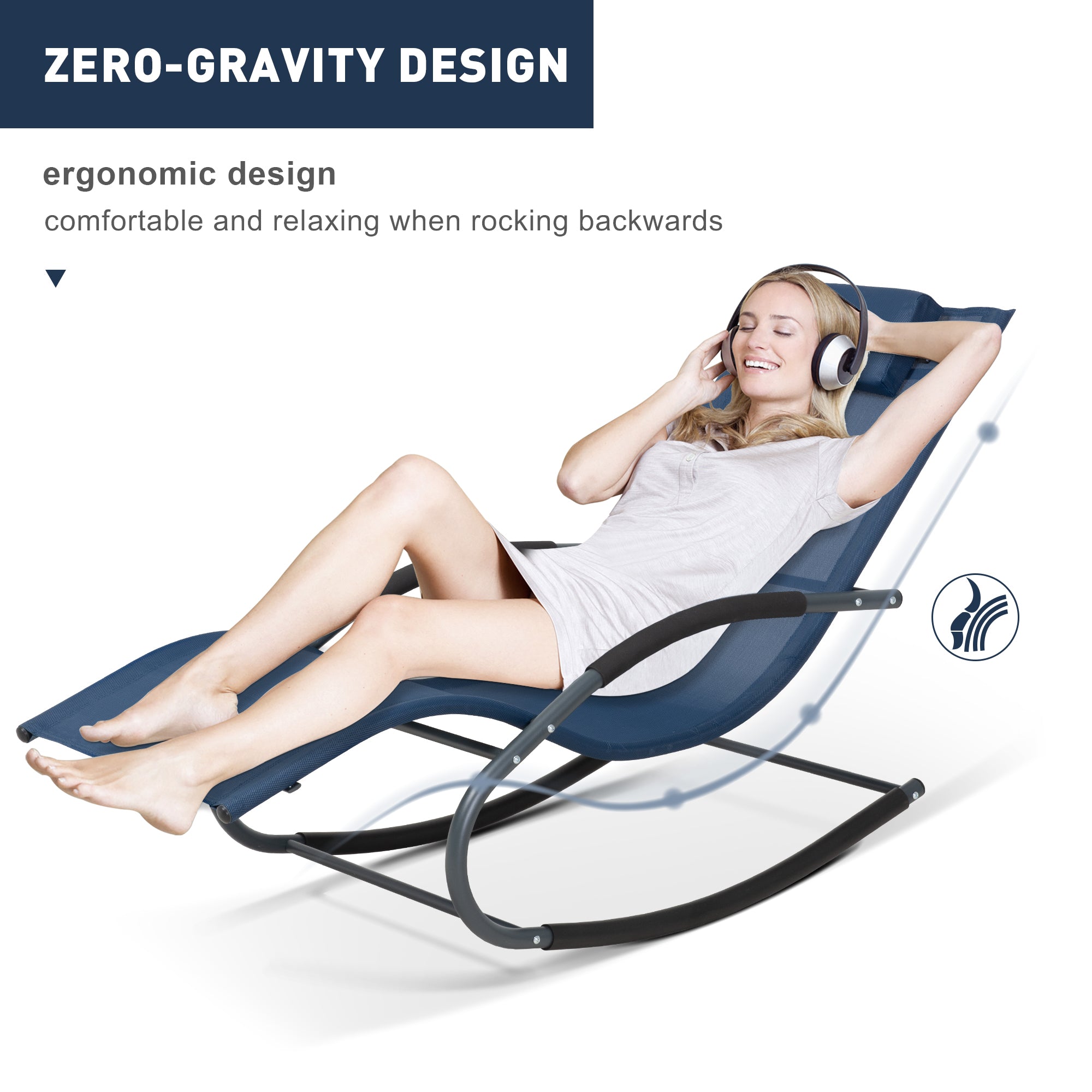 Outdoor Lounge Chair #color_navy-blue-1